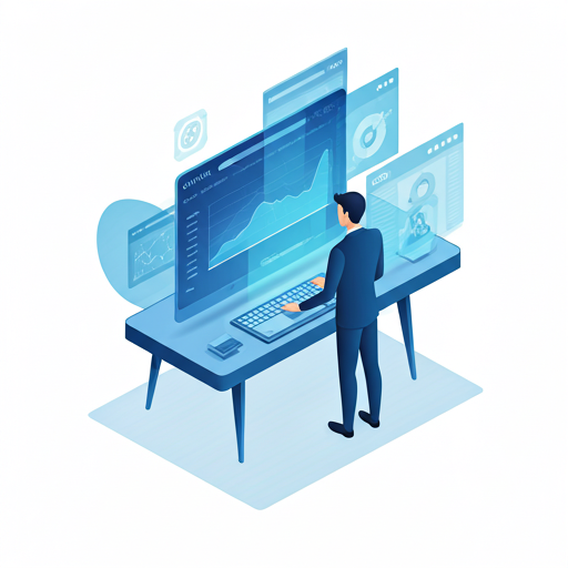 Technical web engineering and lead generation illustration